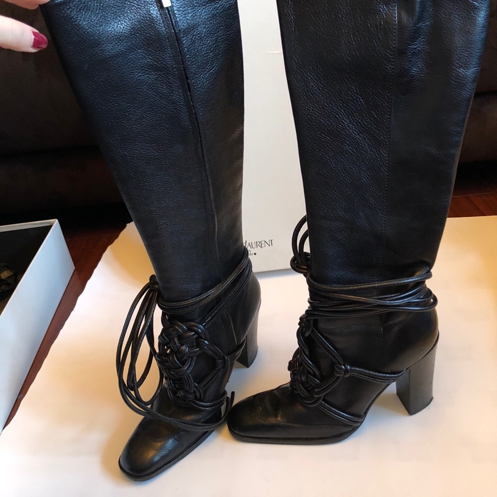 Tom Ford for Yves Saint Laurent Leather Boots - Picture 2 of 7